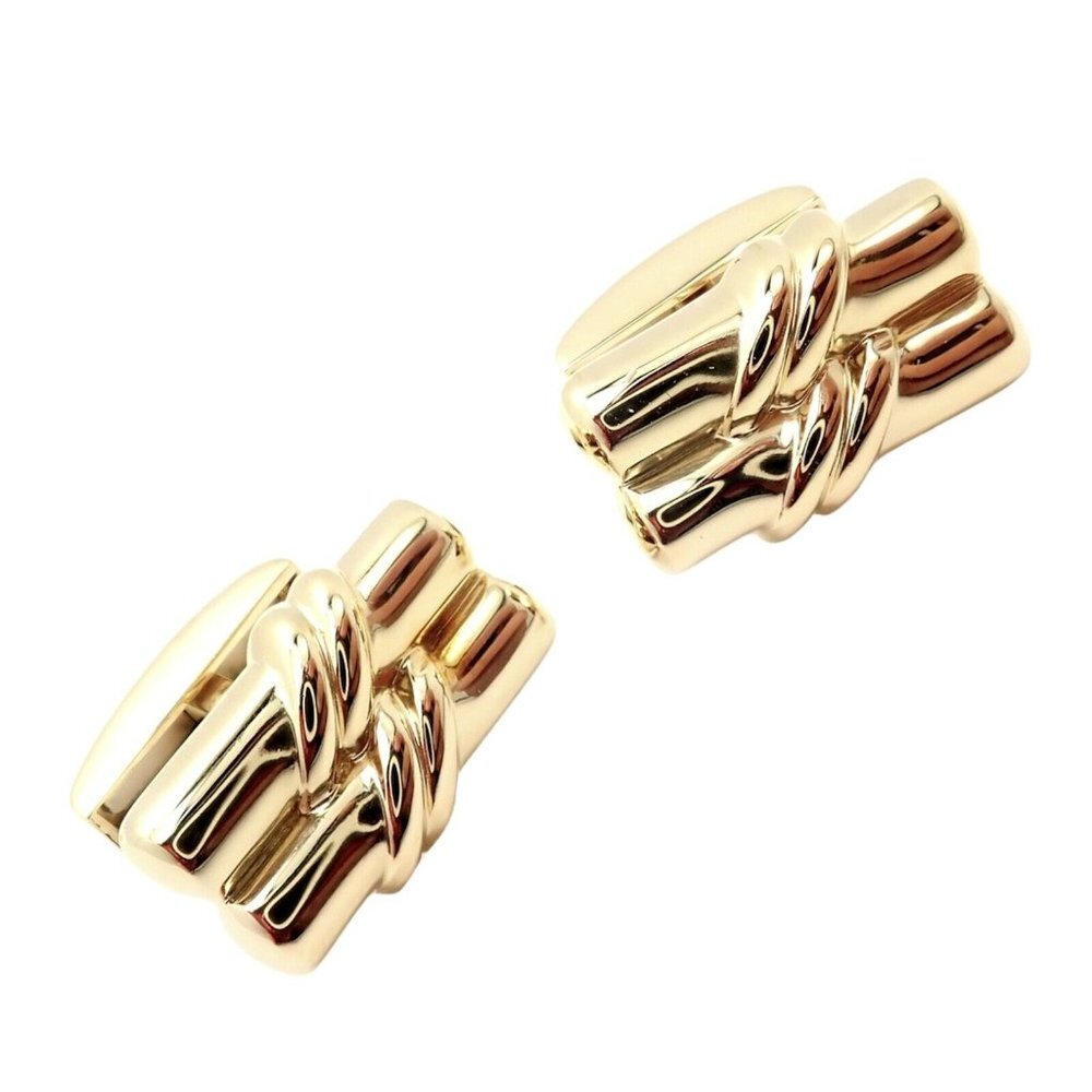 Rare! Authentic Tiffany & Co 18k Yellow Gold Double Bar Cufflinks​